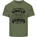 An Uncle Nob Head Looks Like Uncle's Day Mens Cotton T-Shirt Tee Top Military Green