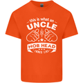 An Uncle Nob Head Looks Like Uncle's Day Mens Cotton T-Shirt Tee Top Orange