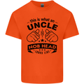 An Uncle Nob Head Looks Like Uncle's Day Mens Cotton T-Shirt Tee Top Orange