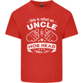 An Uncle Nob Head Looks Like Uncle's Day Mens Cotton T-Shirt Tee Top Red