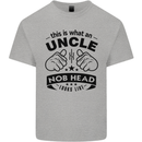 An Uncle Nob Head Looks Like Uncle's Day Mens Cotton T-Shirt Tee Top Sports Grey