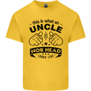 An Uncle Nob Head Looks Like Uncle's Day Mens Cotton T-Shirt Tee Top Yellow