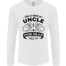 An Uncle Nob Head Looks Like Uncle's Day Mens Long Sleeve T-Shirt White