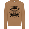 An Uncle Nob Head Looks Like Uncle's Day Mens Sweatshirt Jumper Caramel Latte