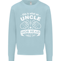 An Uncle Nob Head Looks Like Uncle's Day Mens Sweatshirt Jumper Light Blue