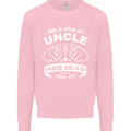 An Uncle Nob Head Looks Like Uncle's Day Mens Sweatshirt Jumper Light Pink