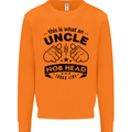 An Uncle Nob Head Looks Like Uncle's Day Mens Sweatshirt Jumper Orange