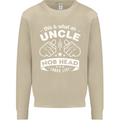 An Uncle Nob Head Looks Like Uncle's Day Mens Sweatshirt Jumper Sand