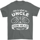 An Uncle Nob Head Looks Like Uncle's Day Mens T-Shirt Cotton Gildan Charcoal