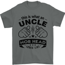 An Uncle Nob Head Looks Like Uncle's Day Mens T-Shirt Cotton Gildan Charcoal