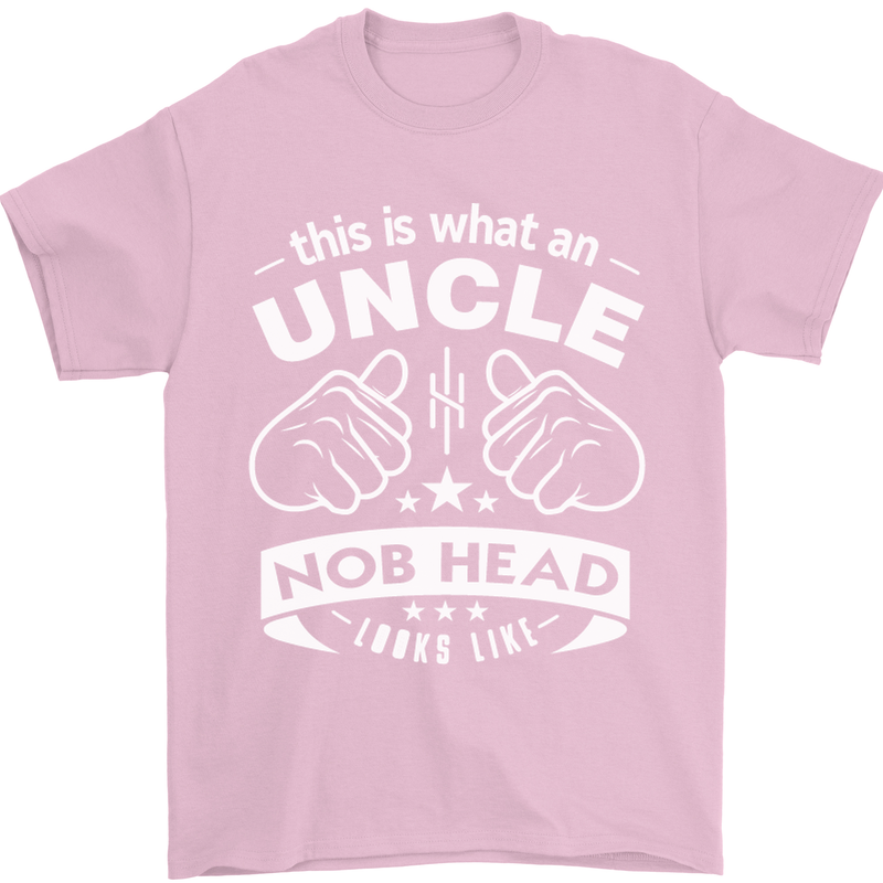 An Uncle Nob Head Looks Like Uncle's Day Mens T-Shirt Cotton Gildan Light Pink