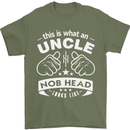 An Uncle Nob Head Looks Like Uncle's Day Mens T-Shirt Cotton Gildan Military Green