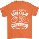 An Uncle Nob Head Looks Like Uncle's Day Mens T-Shirt Cotton Gildan Orange