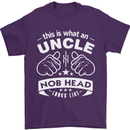 An Uncle Nob Head Looks Like Uncle's Day Mens T-Shirt Cotton Gildan Purple