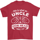 An Uncle Nob Head Looks Like Uncle's Day Mens T-Shirt Cotton Gildan Red