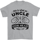 An Uncle Nob Head Looks Like Uncle's Day Mens T-Shirt Cotton Gildan Sports Grey