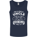 An Uncle Nob Head Looks Like Uncle's Day Mens Vest Tank Top Navy Blue