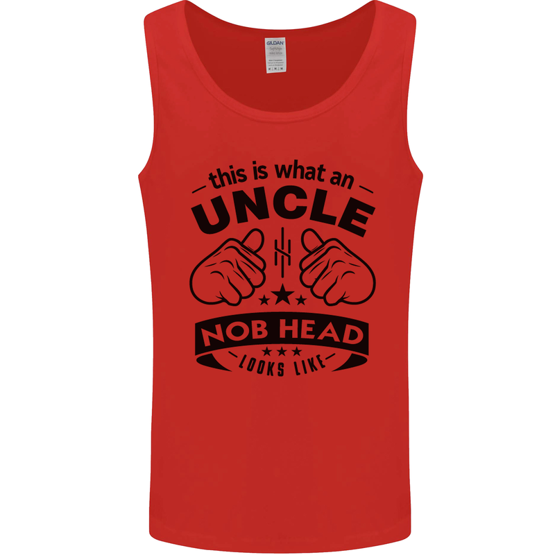 An Uncle Nob Head Looks Like Uncle's Day Mens Vest Tank Top Red