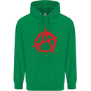 Anarchist Anarchism Logo Symbol Activist Childrens Kids Hoodie Irish Green