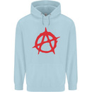 Anarchist Anarchism Logo Symbol Activist Childrens Kids Hoodie Light Blue