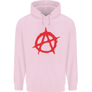 Anarchist Anarchism Logo Symbol Activist Childrens Kids Hoodie Light Pink