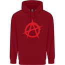 Anarchist Anarchism Logo Symbol Activist Childrens Kids Hoodie Red
