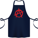 Anarchist Anarchism Logo Symbol Activist Cotton Apron 100% Organic Navy Blue