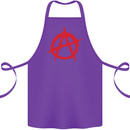 Anarchist Anarchism Logo Symbol Activist Cotton Apron 100% Organic Purple