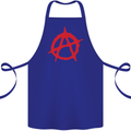 Anarchist Anarchism Logo Symbol Activist Cotton Apron 100% Organic Royal Blue