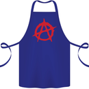 Anarchist Anarchism Logo Symbol Activist Cotton Apron 100% Organic Royal Blue