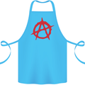 Anarchist Anarchism Logo Symbol Activist Cotton Apron 100% Organic Turquoise
