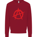 Anarchist Anarchism Logo Symbol Activist Kids Sweatshirt Jumper Red