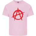 Anarchist Anarchism Logo Symbol Activist Kids T-Shirt Childrens Light Pink