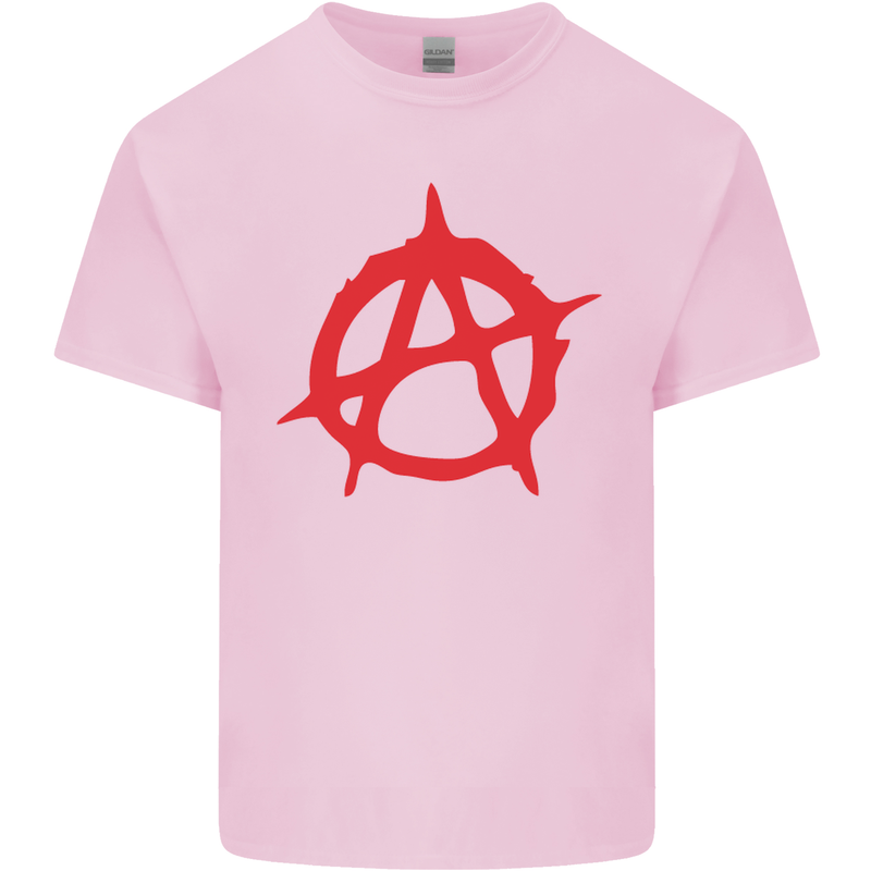 Anarchist Anarchism Logo Symbol Activist Kids T-Shirt Childrens Light Pink