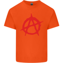 Anarchist Anarchism Logo Symbol Activist Kids T-Shirt Childrens Orange