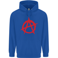 Anarchist Anarchism Logo Symbol Activist Mens 80% Cotton Hoodie Royal Blue