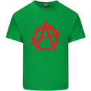 Anarchist Anarchism Logo Symbol Activist Mens Cotton T-Shirt Tee Top Irish Green