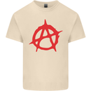 Anarchist Anarchism Logo Symbol Activist Mens Cotton T-Shirt Tee Top Natural