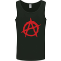 Anarchist Anarchism Logo Symbol Activist Mens Vest Tank Top Black
