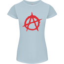 Anarchist Anarchism Logo Symbol Activist Womens Petite Cut T-Shirt Light Blue