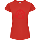 Anarchist Anarchism Logo Symbol Activist Womens Petite Cut T-Shirt Red