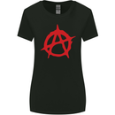 Anarchist Anarchism Logo Symbol Activist Womens Wider Cut T-Shirt Black