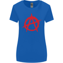 Anarchist Anarchism Logo Symbol Activist Womens Wider Cut T-Shirt Royal Blue