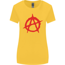 Anarchist Anarchism Logo Symbol Activist Womens Wider Cut T-Shirt Yellow