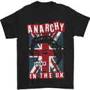Anarchy in the UK Punk Music Rock Mens T-Shirt Cotton Gildan Black