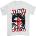Anarchy in the UK Punk Music Rock Mens T-Shirt Cotton Gildan White
