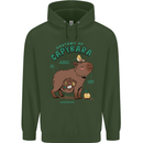Anatomy of a Apybara Funny Childrens Kids Hoodie Forest Green