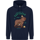 Anatomy of a Apybara Funny Childrens Kids Hoodie Navy Blue