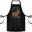 Anatomy of a Apybara Funny Cotton Apron 100% Organic Black