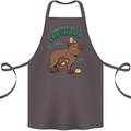 Anatomy of a Apybara Funny Cotton Apron 100% Organic Dark Grey